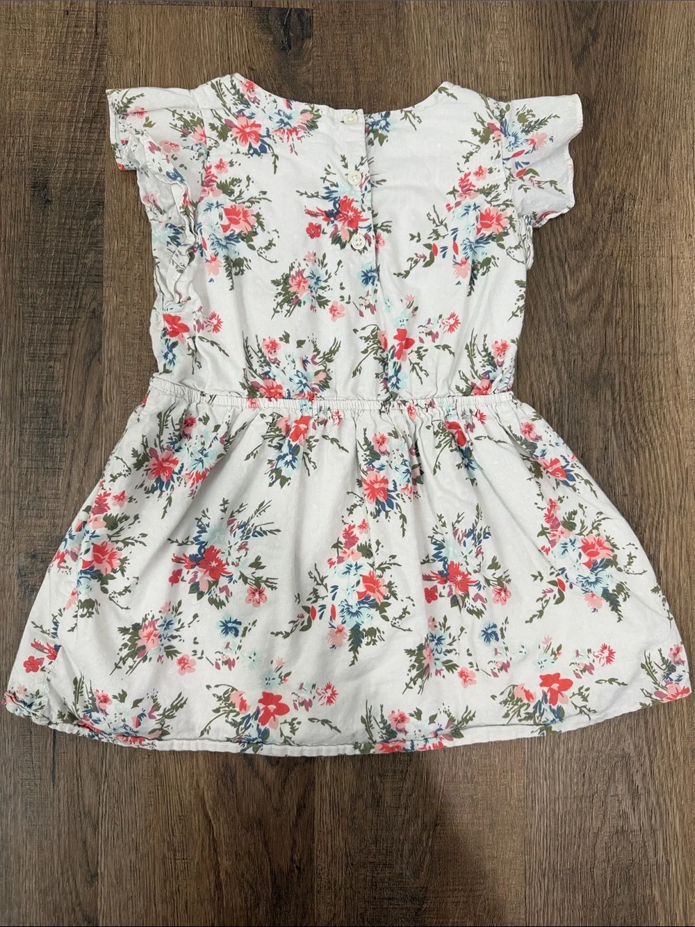 Baby Gap,Girls White Floral Summer Dress